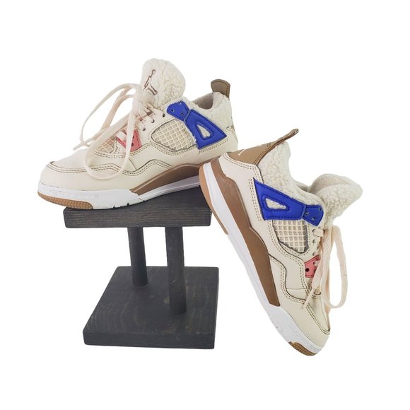 Jordan 4 Retro “Where the Wild Things Are” Pearl White/Dark Driftwood, Sz 13C - Picture 3 of 12